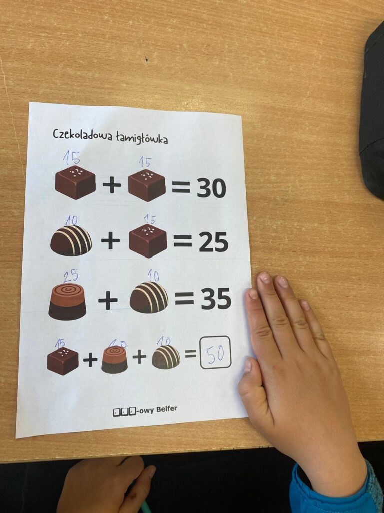 Na zdjęciu logiczne zadanie